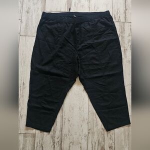 NWOT Old Navy Linen Crop Black Pants 4X
